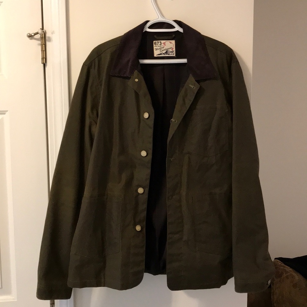 Eat Dust Fit 673 Waxed Cotton Jacket olive